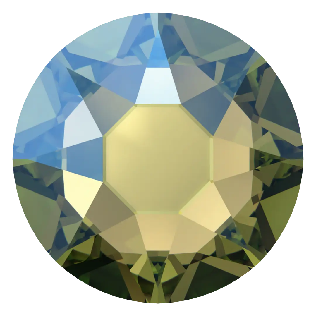 Swarovski Peridot Shimmer flat back rhinestone crystal non hotfix