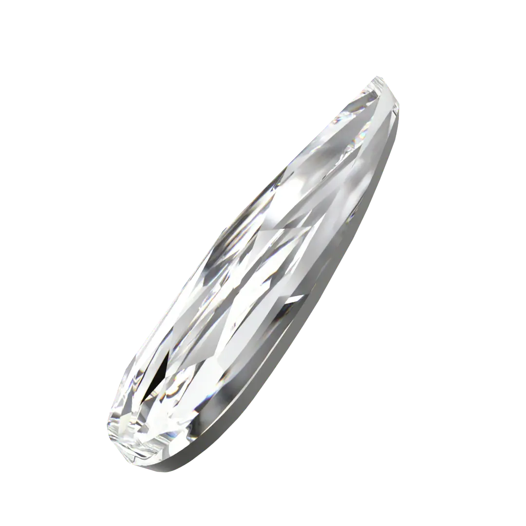 Swarovski Rain Drop shape flat back rhinestone crystal non hotfix