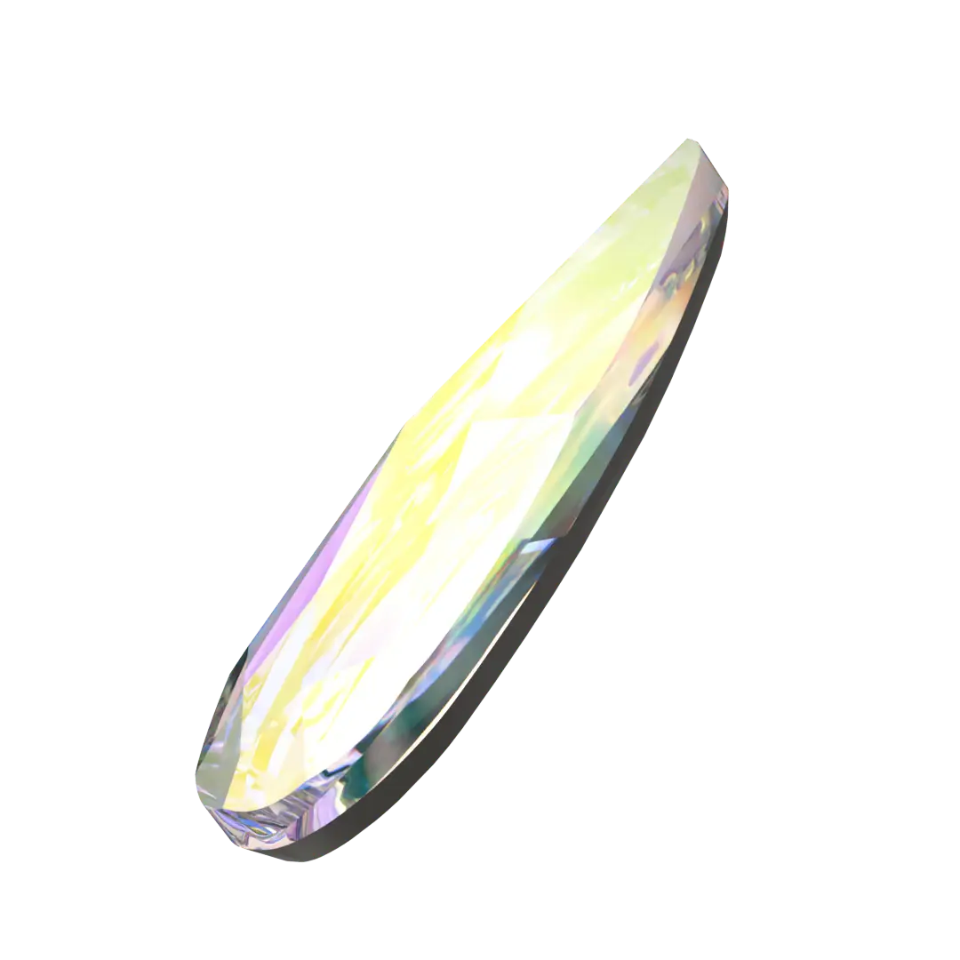 Swarovski Rain Drop shape flat back rhinestone crystal non hotfix