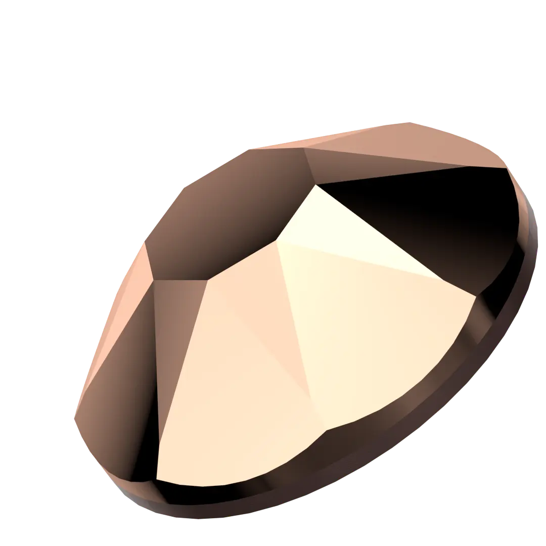 Swarovski Rose Gold flat back rhinestone crystal non hotfix