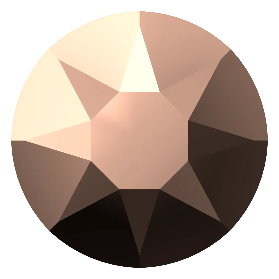 Swarovski Rose Gold flat back rhinestone crystal non hotfix
