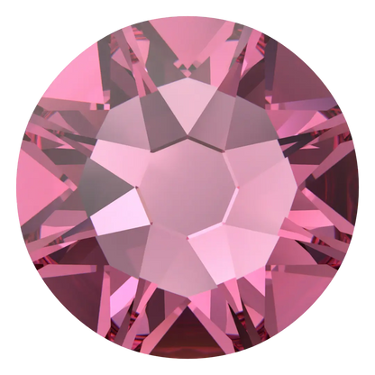Swarovski Rose flat back rhinestone crystal non hotfix