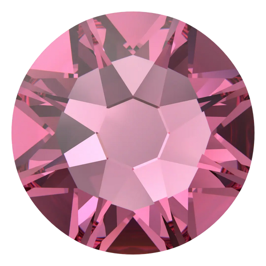 Swarovski Rose flat back rhinestone crystal non hotfix