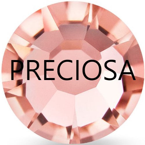 Preciosa Rose Peach flat back rhinestone crystal non hotfix