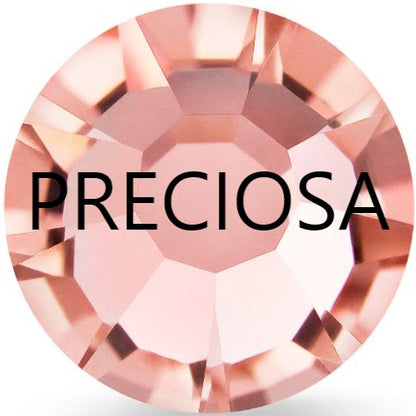 Preciosa Rose Peach flat back rhinestone crystal non hotfix