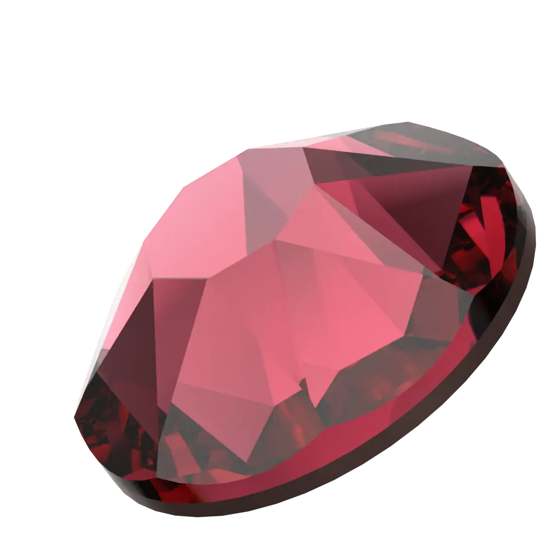 Swarovski Ruby flat back rhinestone crystal non hotfix