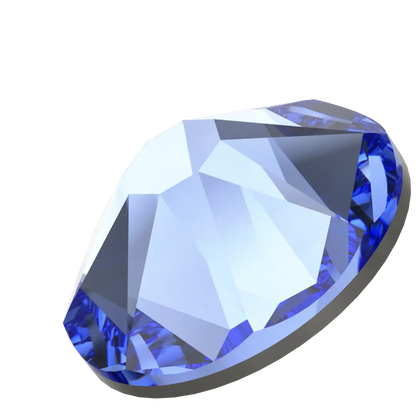 Swarovski Sapphire flat back rhinestone crystal non hotfix