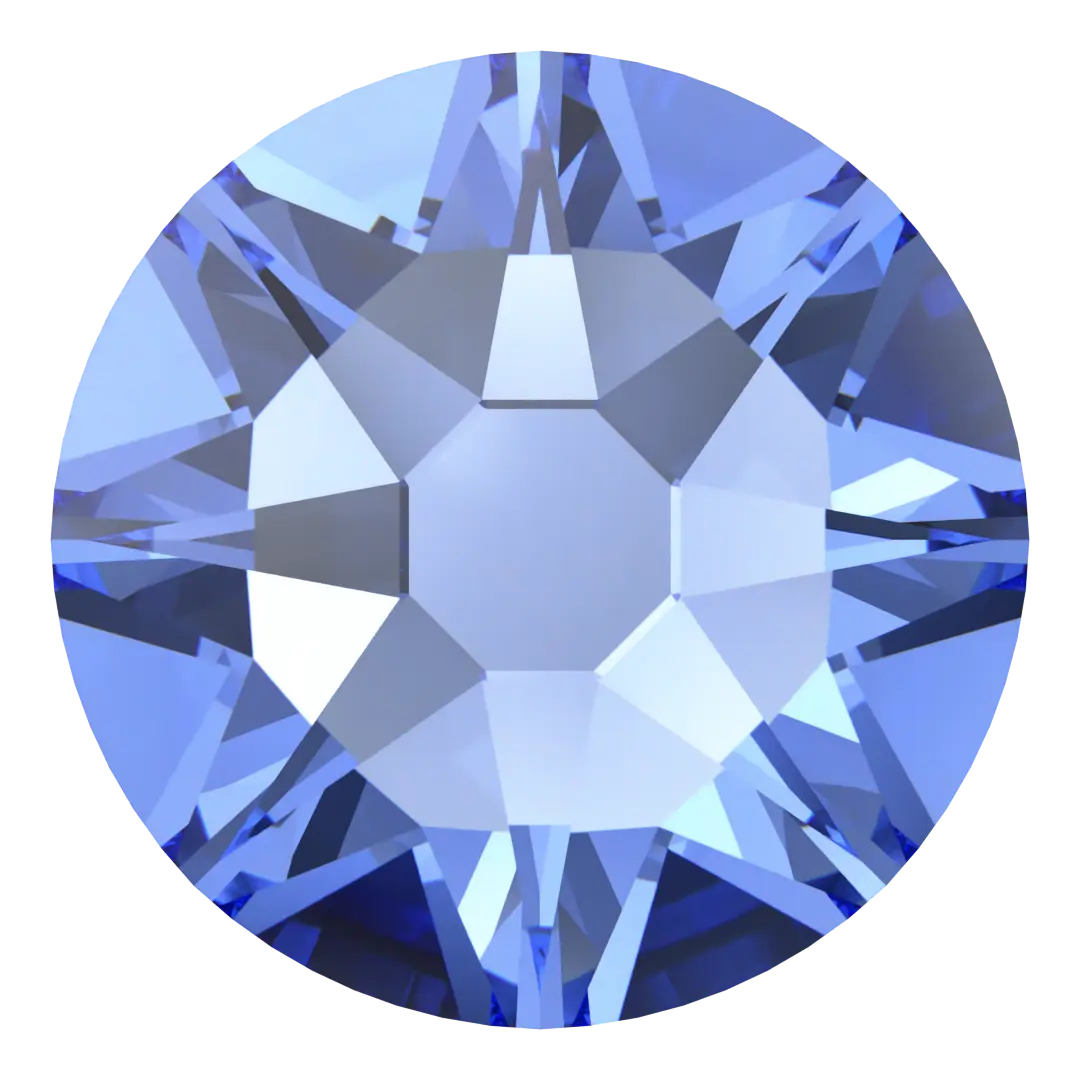 Swarovski Sapphire flat back rhinestone crystal non hotfix