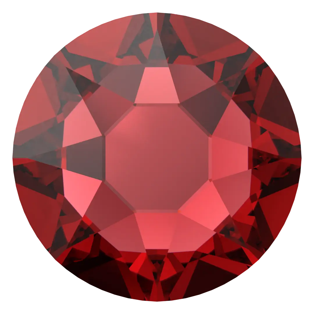 Swarovski Scarlet flat back rhinestone crystal non hotfix