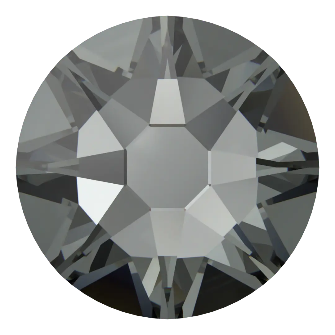 Swarovski Silver Night flat back rhinestone crystal non hotfix