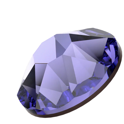 Swarovski Tanzanite flat back rhinestone crystal non hotfix