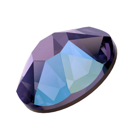 Swarovski Tanzanite Shimmer flat back rhinestone crystal non hotfix