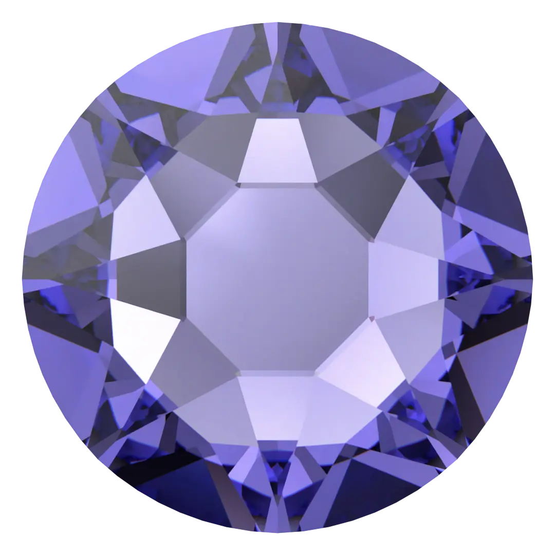 Swarovski Tanzanite flat back rhinestone crystal non hotfix