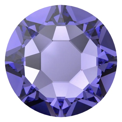 Swarovski Tanzanite flat back rhinestone crystal non hotfix