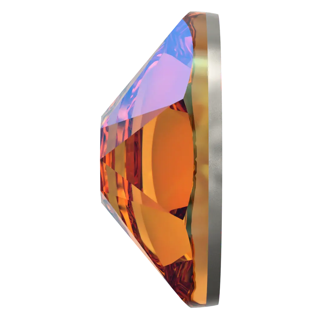 Swarovski Topaz Shimmer flat back rhinestone crystal non hotfix