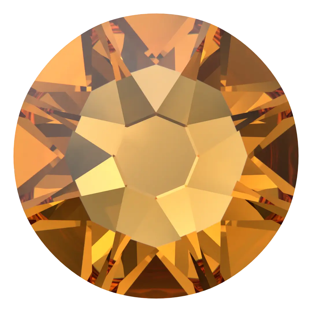 Swarovski Topaz flat back rhinestone crystal non hotfix