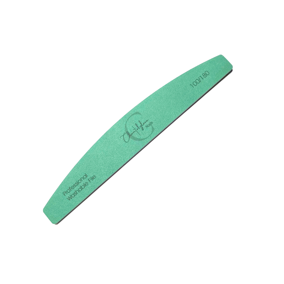 Nail hand files with 100 grit and 180 grit zircon abrasion medium grit and coarse grit