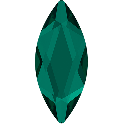 Swarovski Marquise shape flat back rhinestone crystal non hotfix in Emerald color