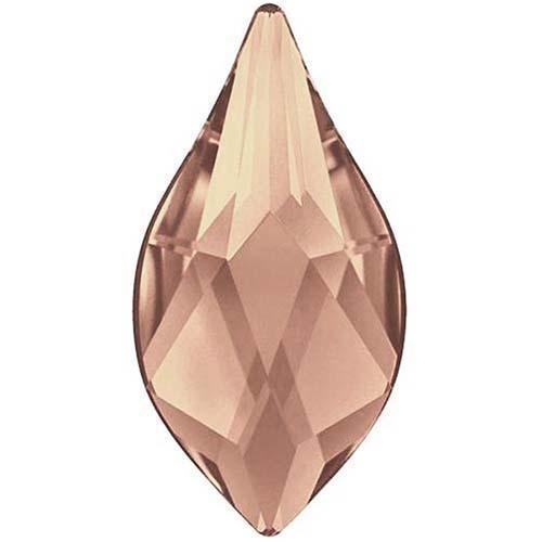 Swarovski Flame shape flat back rhinestone crystal non hotfix in Rose Gold color
