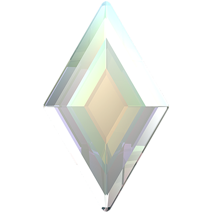 Swarovski Diamond shape flat back rhinestone crystal AB non hotfix