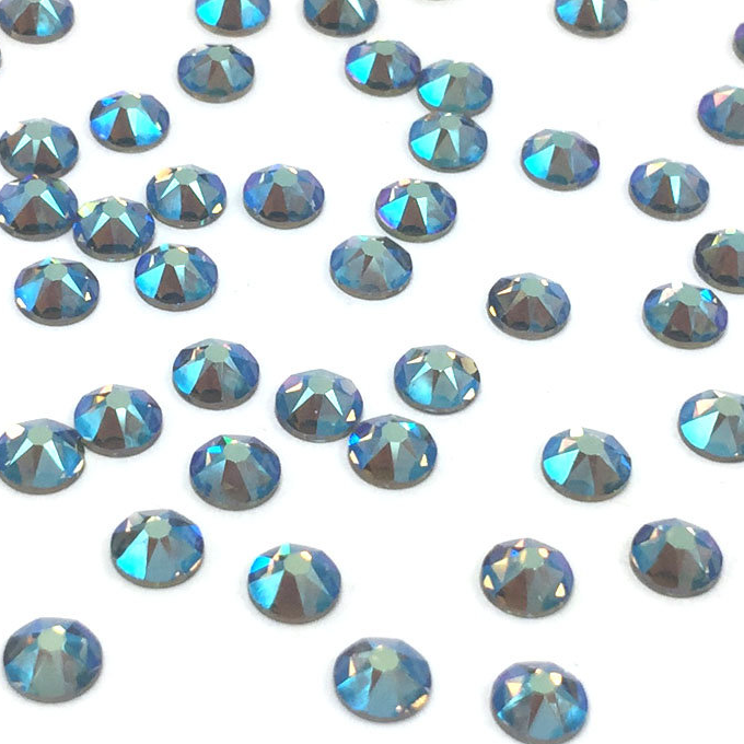 Swarovski Black Diamond Shimmer flat back rhinestone crystal non hotfix