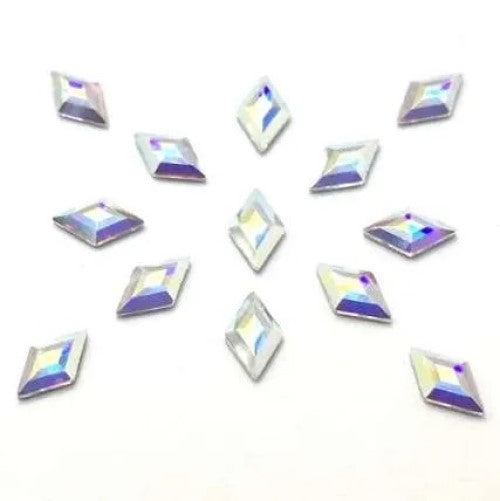 Swarovski Diamond shape flat back rhinestone crystal AB non hotfix