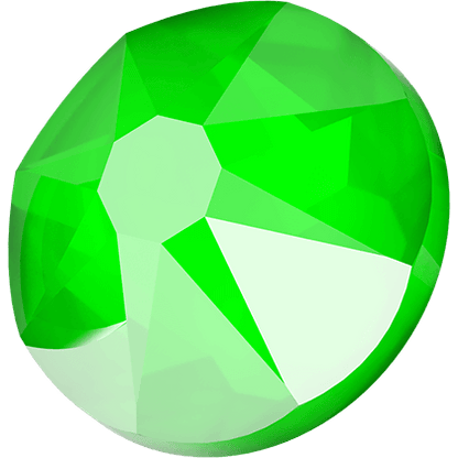 Swarovski Electric Green flat back rhinestone crystal non hotfix
