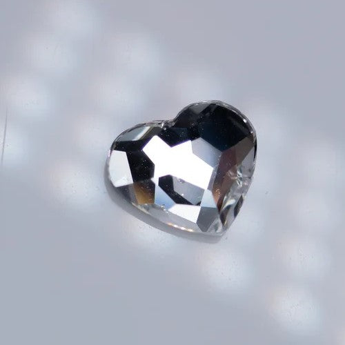 Ornements en forme de coeur en pierre naturelle pierres de cristal coeur de  Quartz de couleur arc-en-ciel for cadeau Artware fait à la main cadeau  Plein de textures ( Color : Blau 