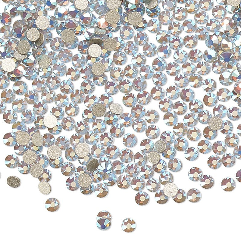 Preciosa Light Sapphire Opal AB flat back rhinestone crystal non hotfix