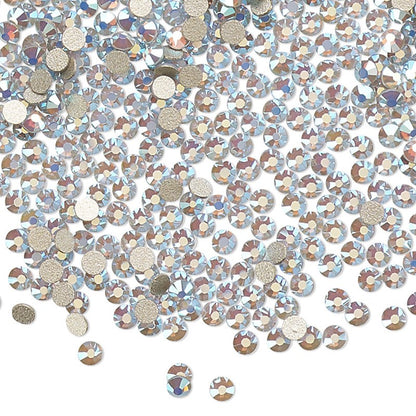 Preciosa Light Sapphire Opal AB flat back rhinestone crystal non hotfix