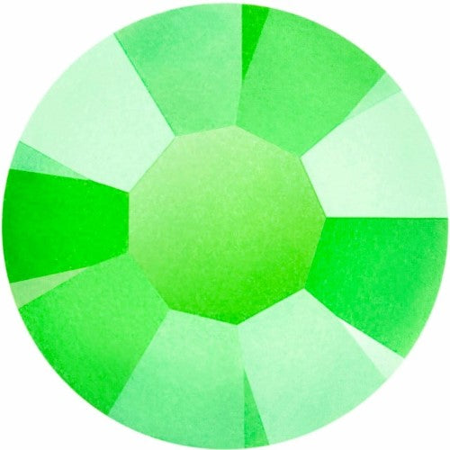 Preciosa Neon Green flat back rhinestone crystal non hotfix