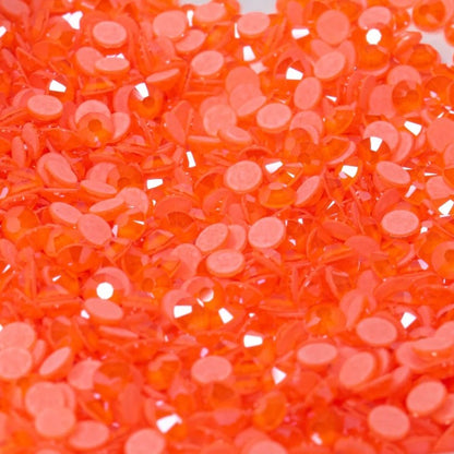 Preciosa Neon Orange flat back rhinestone crystal non hotfix