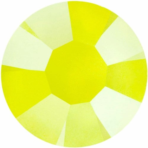 Preciosa Neon Yellow flat back rhinestone crystal non hotfix