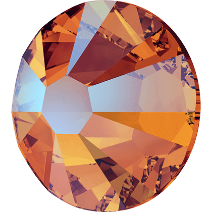Swarovski Tangerine Shimmer flat back rhinestone crystal non hotfix