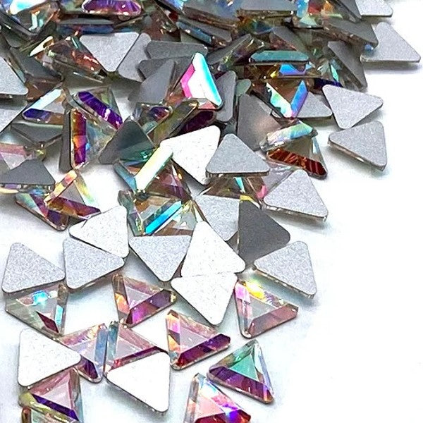 Preciosa Triangle shape flat back rhinestone crystal non hotfix