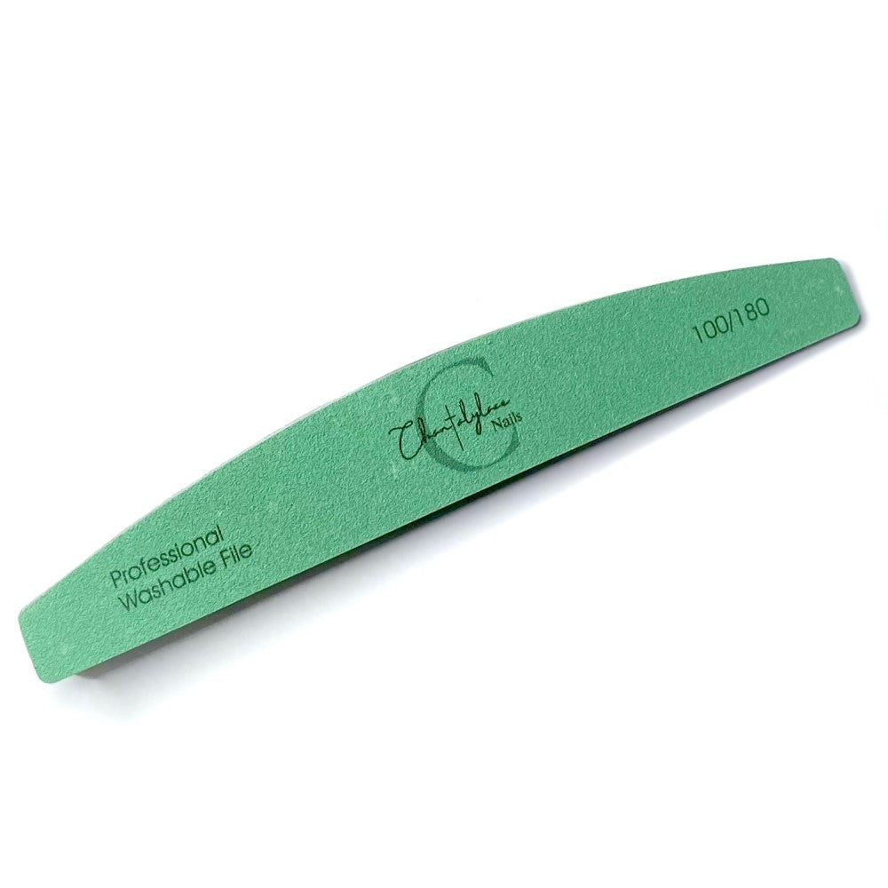 Nail hand files with 100 grit and 180 grit zircon abrasion medium grit and coarse grit